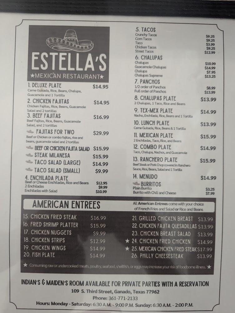 Estella's Mexican Restaurant Fried Shrimp Platter